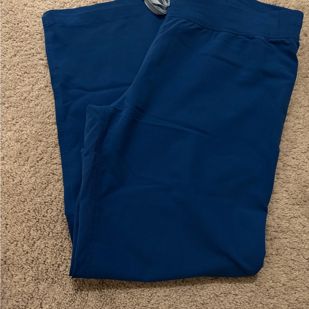 figs livingston blue scrub pants size medium petite